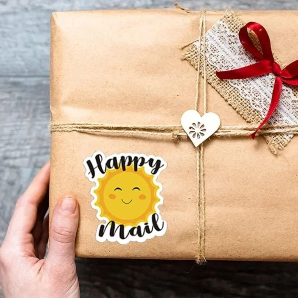 50 HAPPY MAIL Stickers Sunshine 1.5